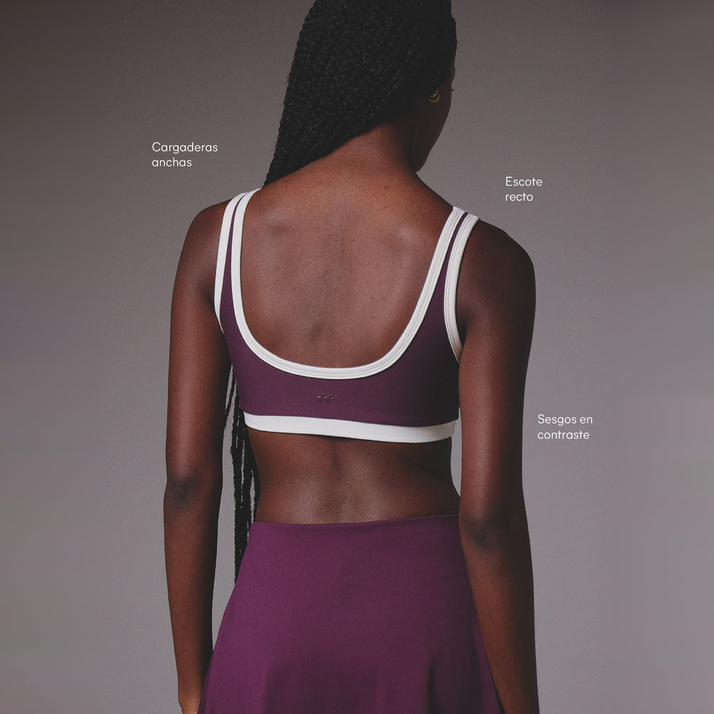Vivant | Top deportivo Leaf azul