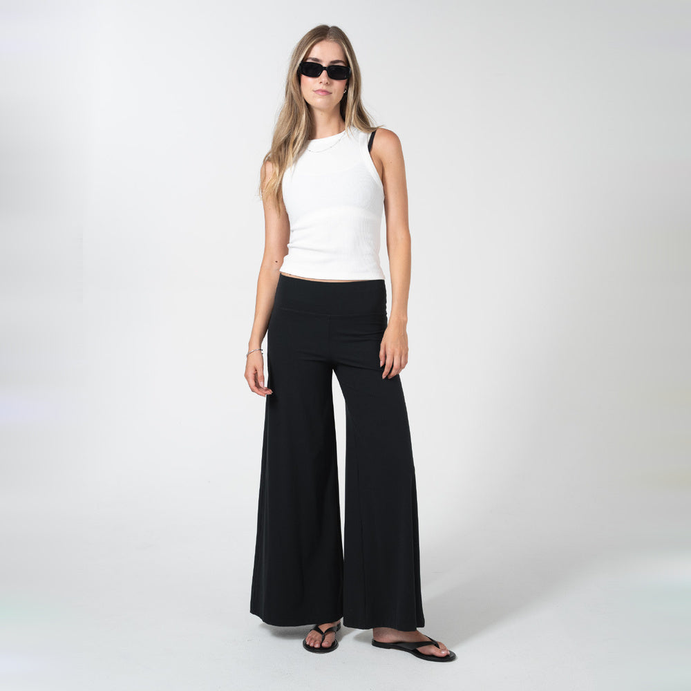 Vivant | Pantalón Loose negro de pierna ancha