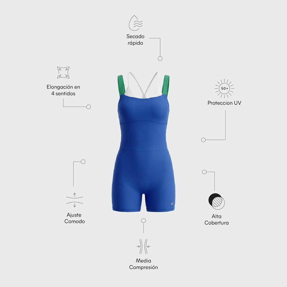 Vivant | Enterizo deportivo Grit azul