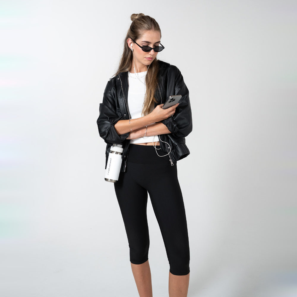 Vivant | Legging capri Trek negro