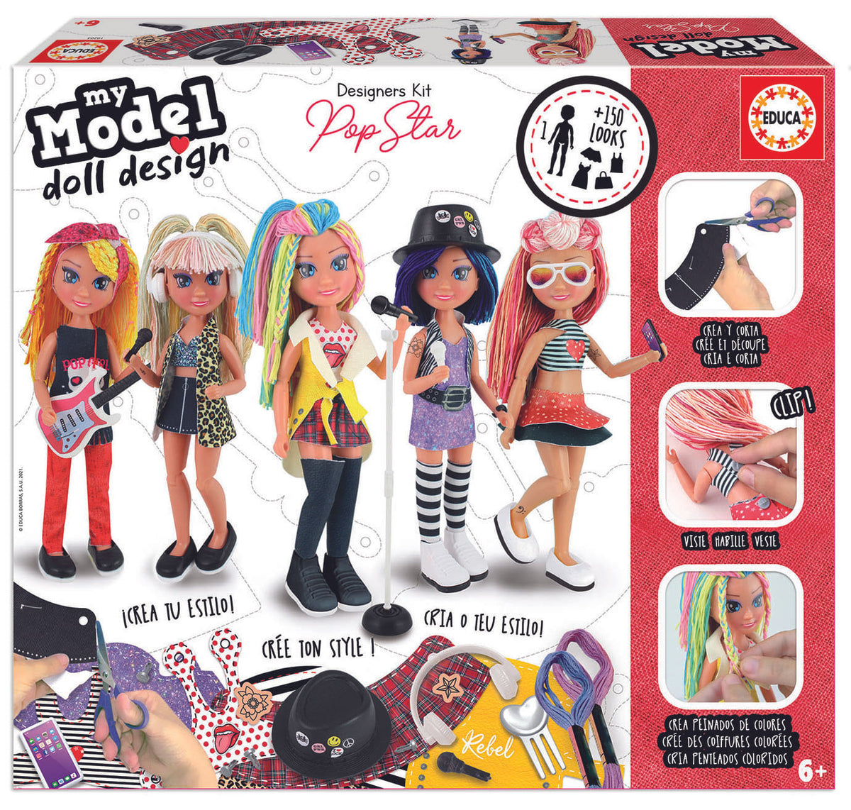 Educa | Set para Diseñar Muñeca Estrella de Pop