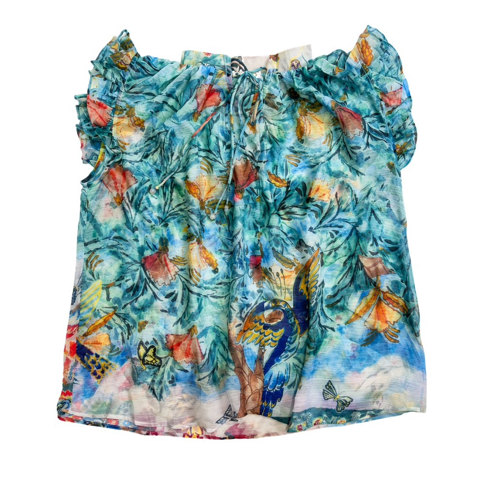 olea-blusa-gasa-hombros-descubiertos-estampado-tropical-guacamayo