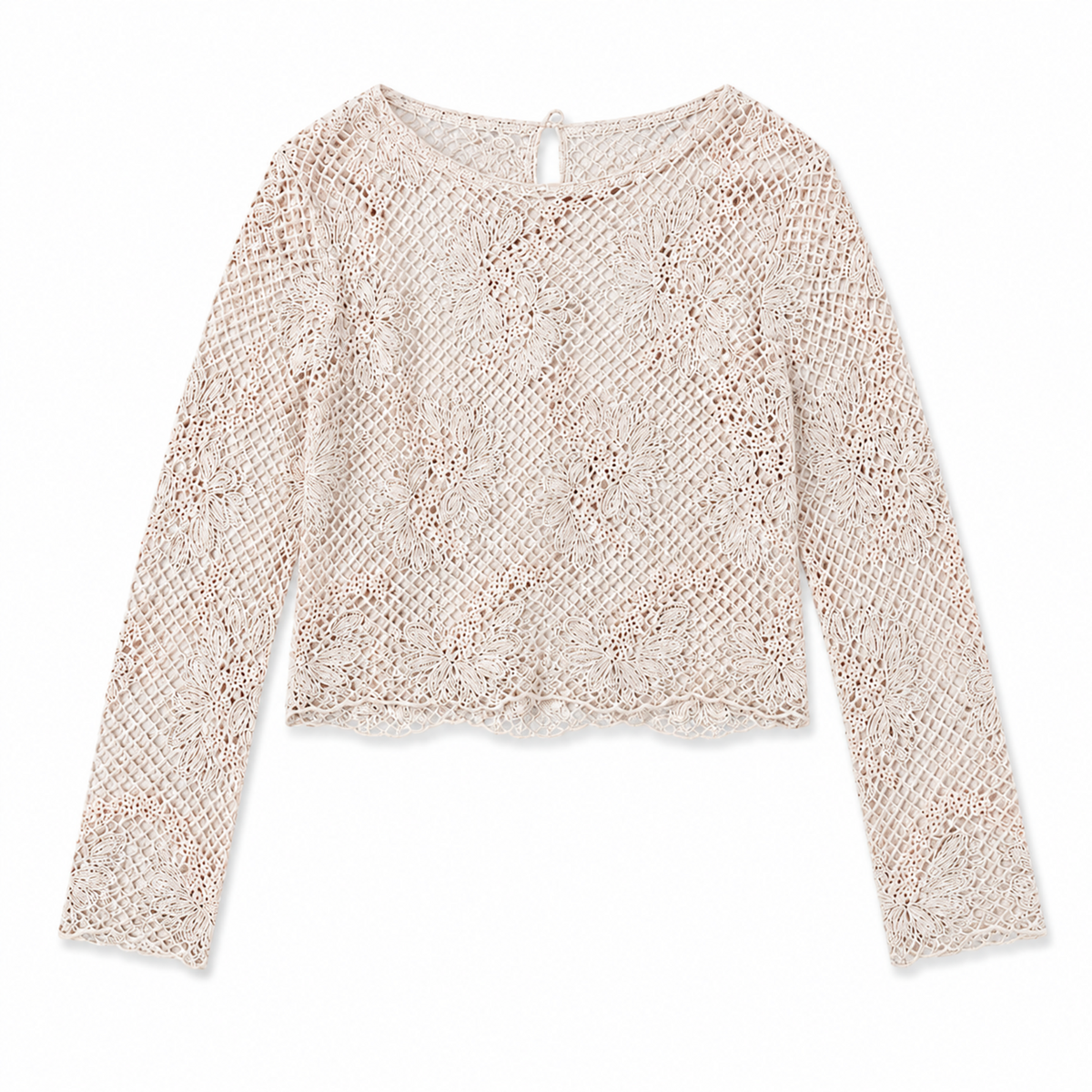 Olea | Blusa de Crochet de Manga Larga