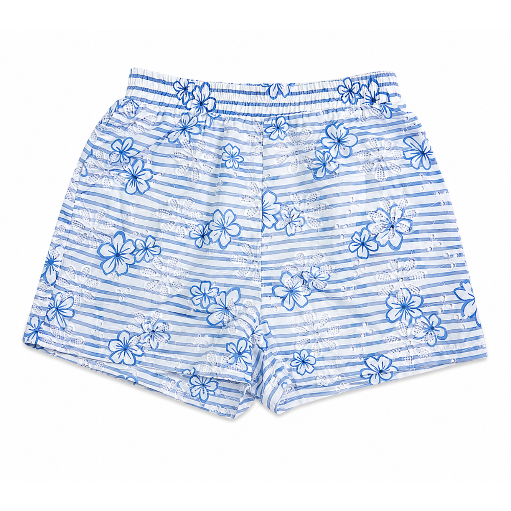 olea-pantalon-corto-algodon-cintura-elastica-rayas-azul-blanco-bordado-calado-flores
