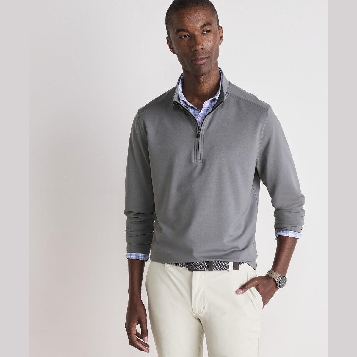 Vineyard Vines | Pulóver con medio cierre Clubhouse Performance