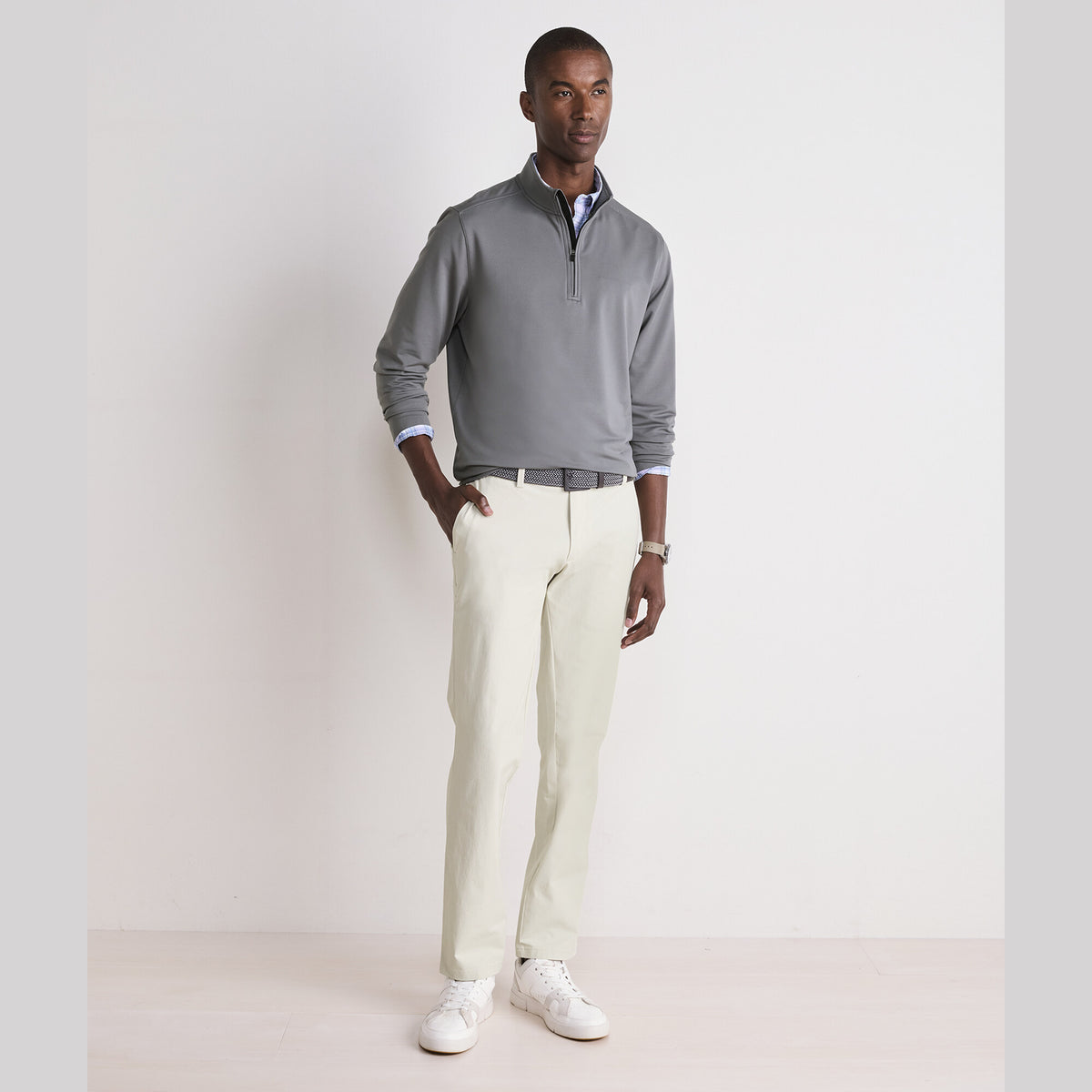 Vineyard Vines | Pulóver con medio cierre Clubhouse Performance