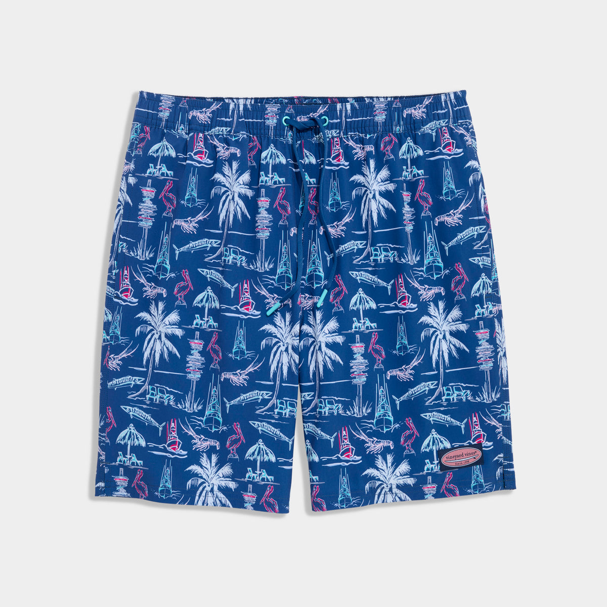 Vineyard Vines | Traje de baño 7 Inch Printed Chappy para hombre