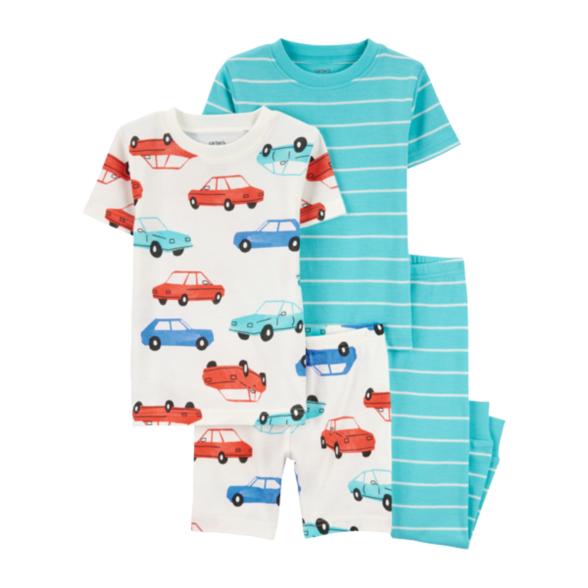 Carter&#39;s | Pijama de algodón a rayas 4 piezas