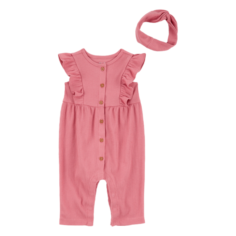 Carter's | Conjunto de Mono Holgado y Bincha para la Cabeza
