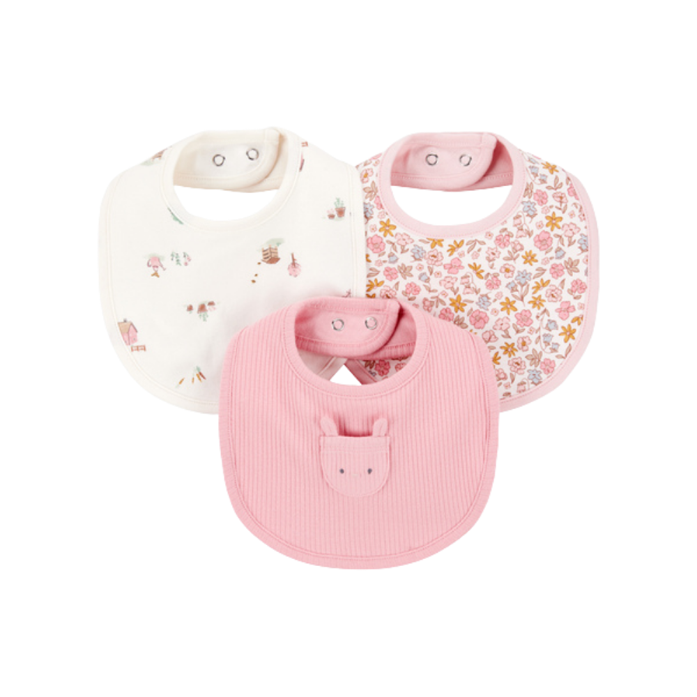 Carter's | Pack de 3 Baberos para Bebé Kids