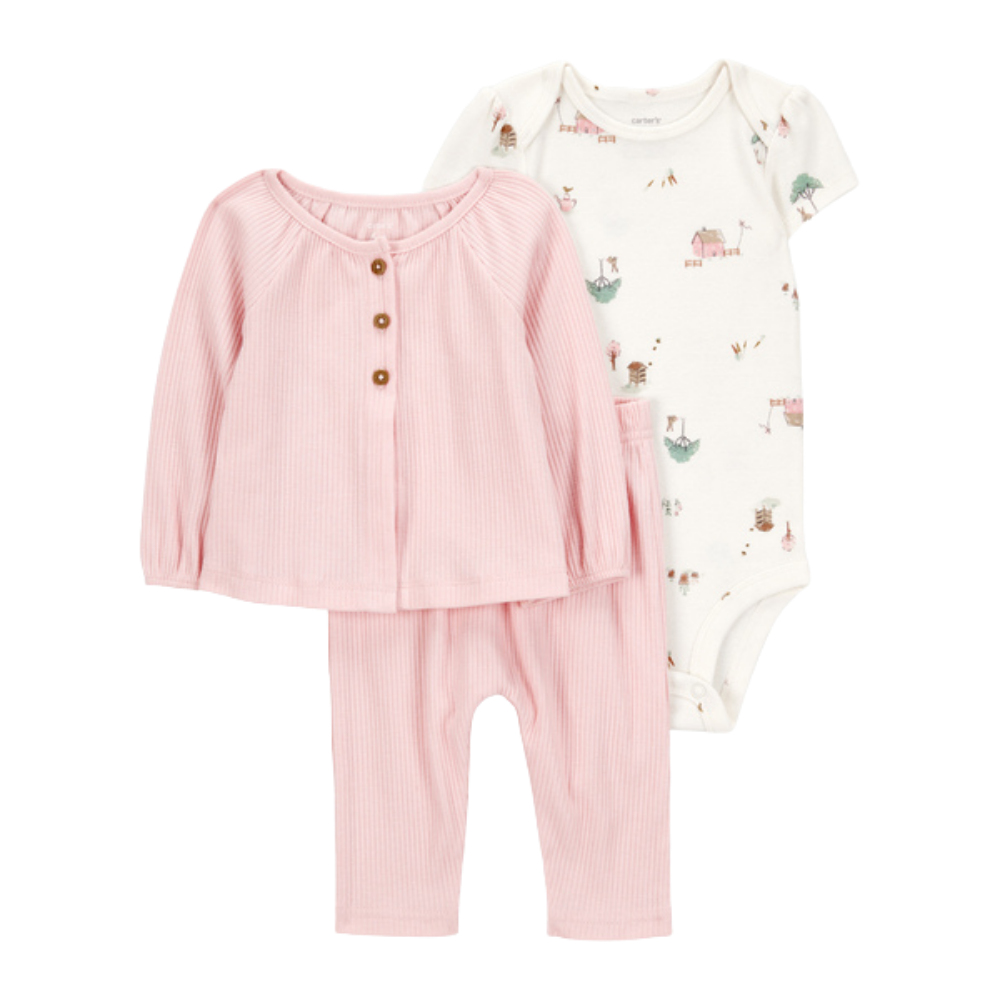 Carter's | Conjunto de 3 Piezas con Estampado