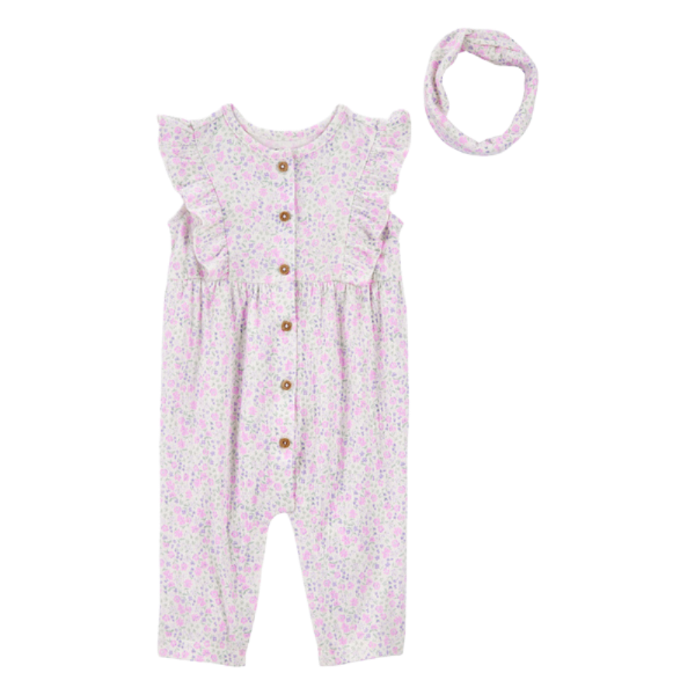 Carter's | Pack Jumpsuits con Vincha para Kids
