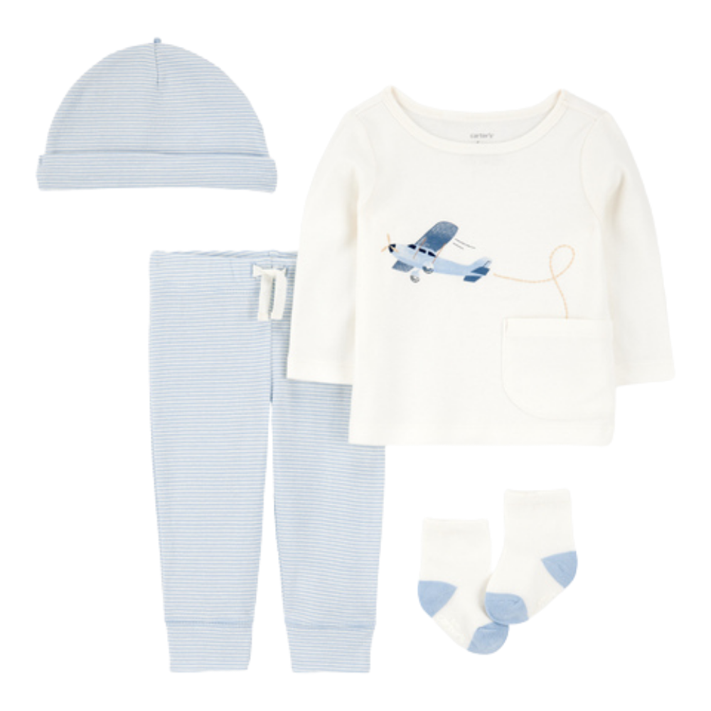 Carter's | Conjunto de 4 piezas con Estampado de Aviones