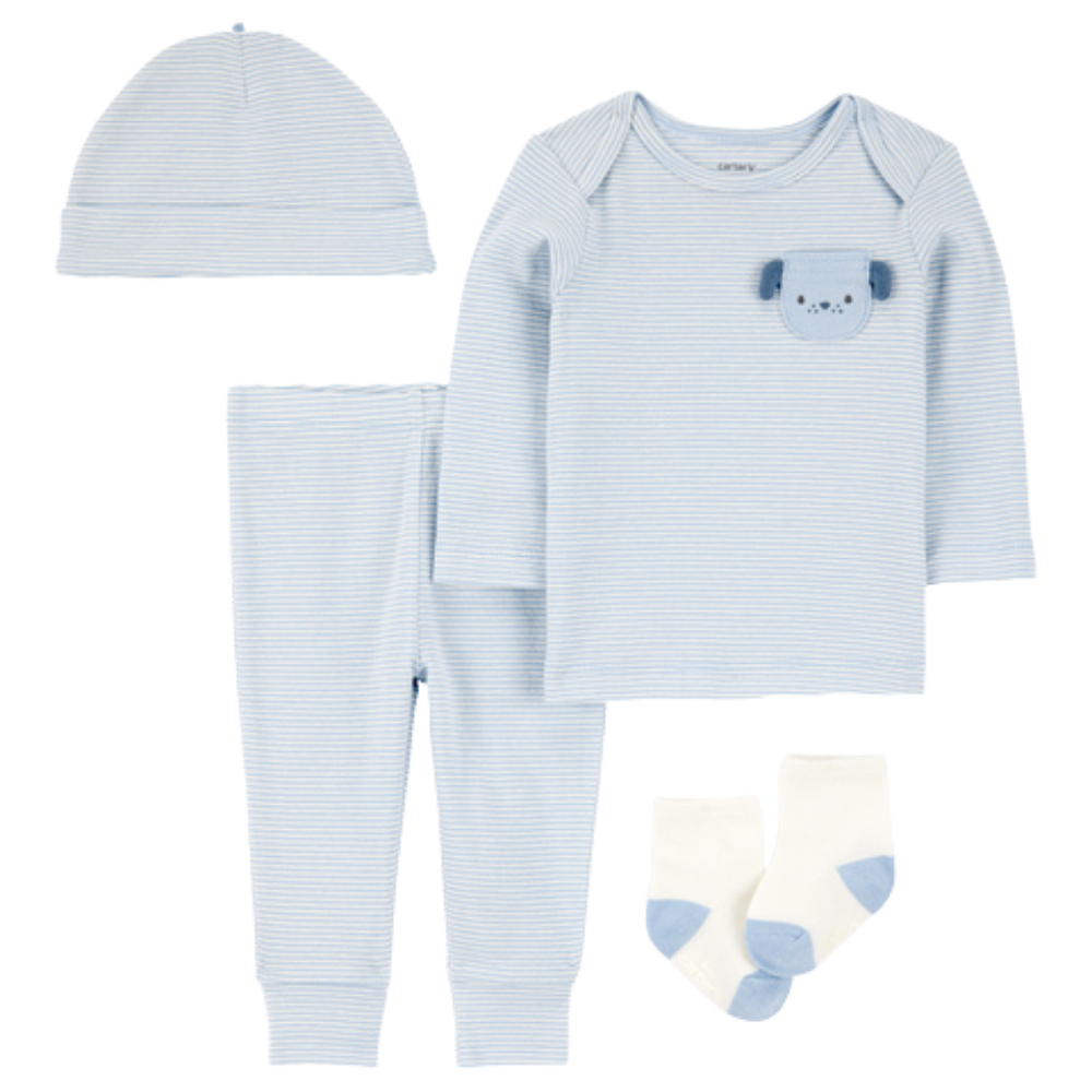 Carter's | Conjunto de 4 Piezas con Estampado de Cachorros