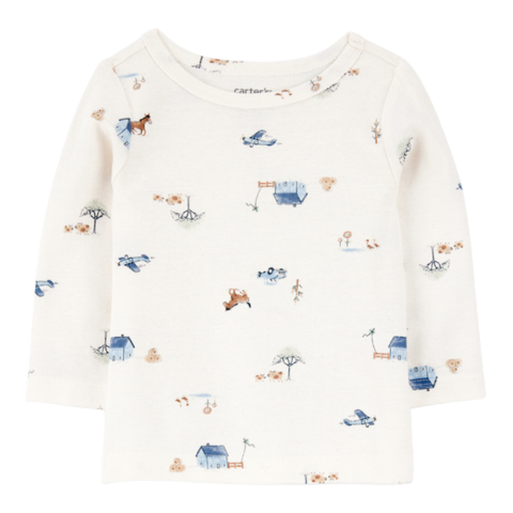 Carter's | Conjunto de Camiseta Manga Larga y Body Gofre