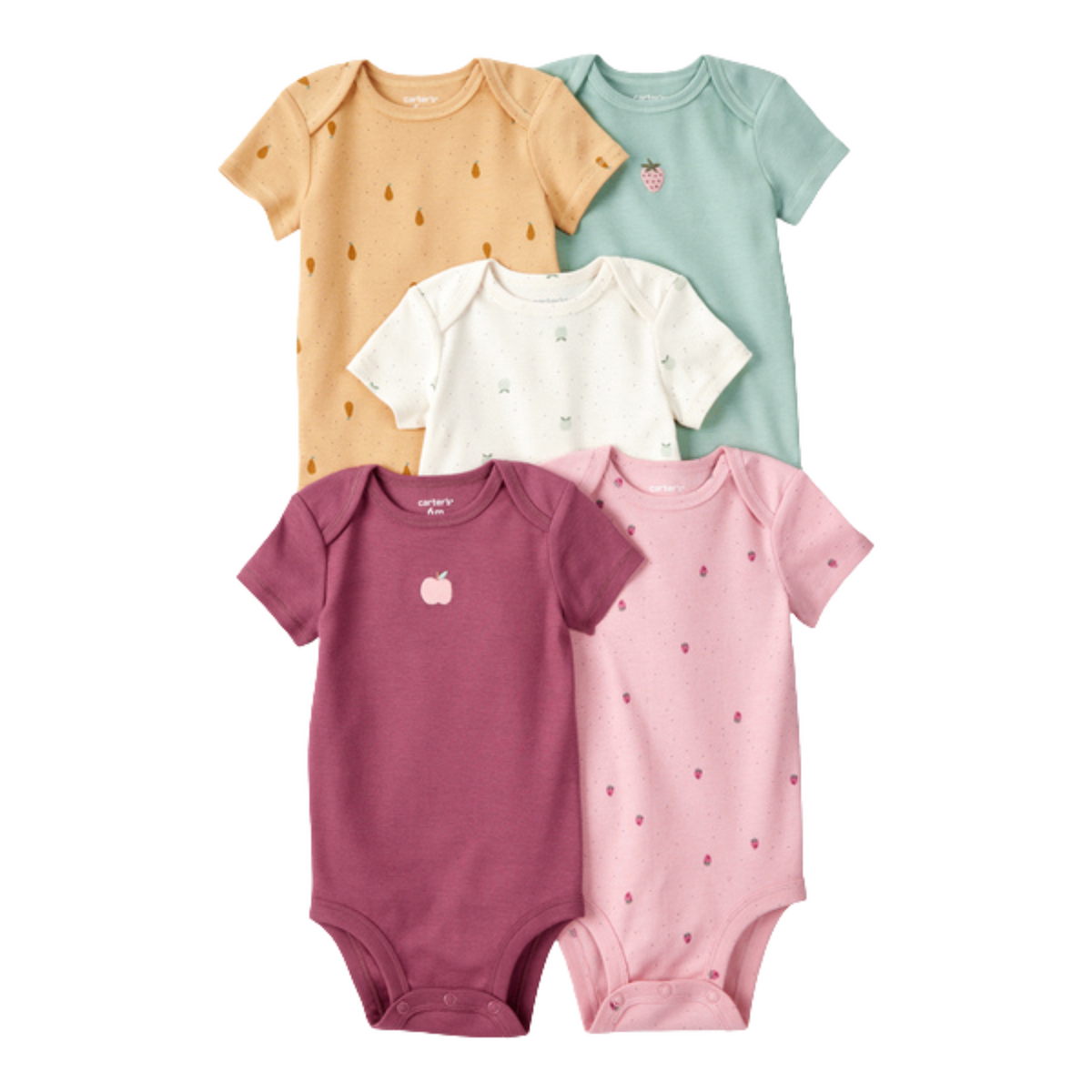 Carter&#39;s | Pack de Cinco Bodys con estampado de Frutas