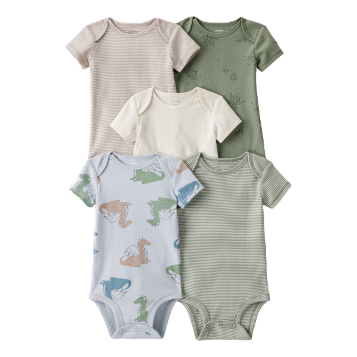 Carter&#39;s | Packs de Bodys con estampados de Dragon