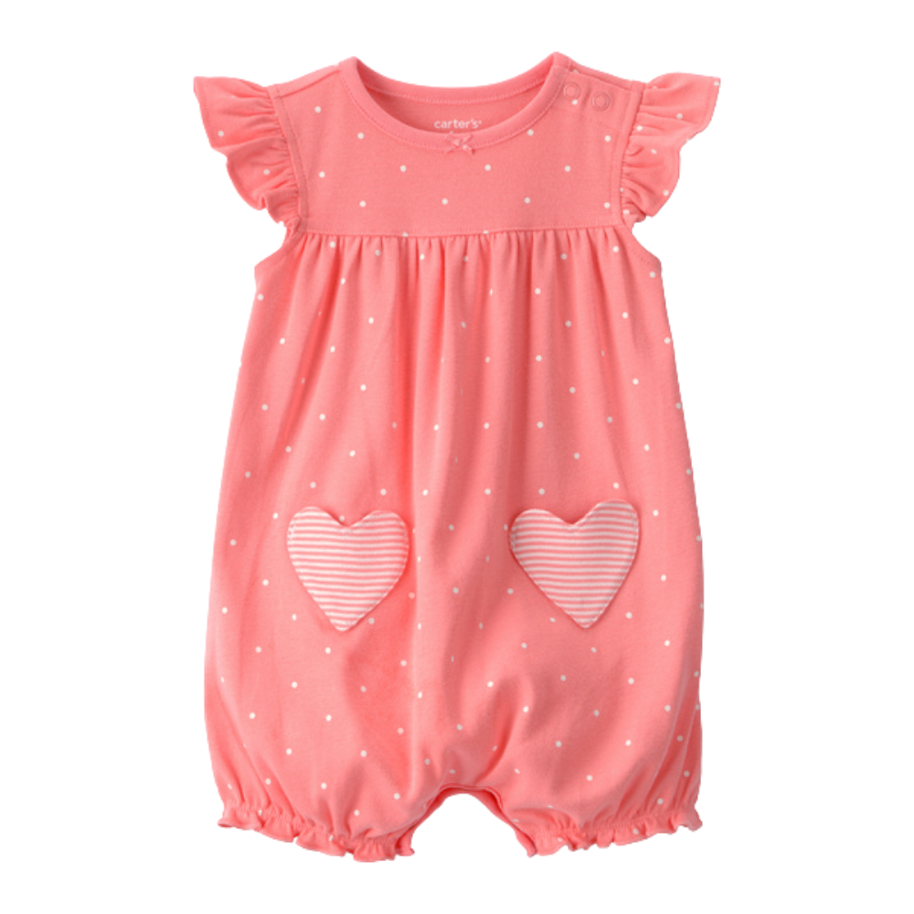 Carter's | Body de Manga Corta con Bolsillo en Forma de Corazón