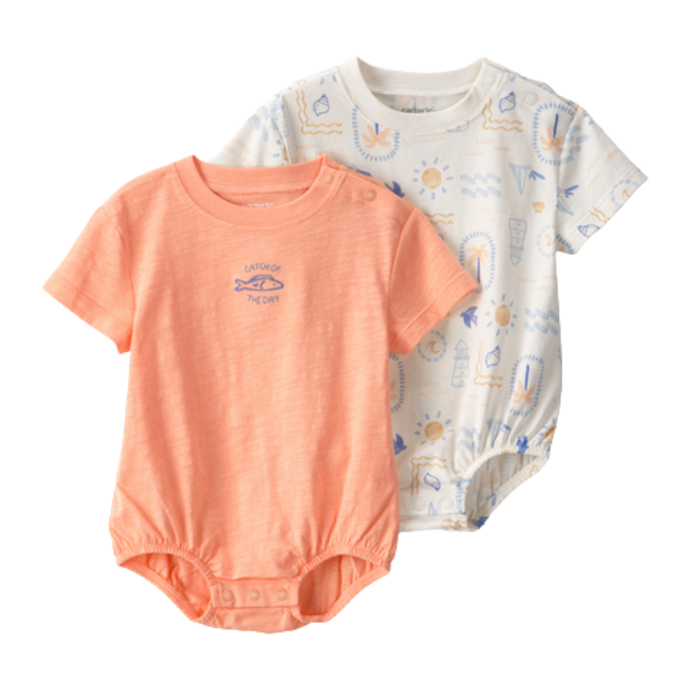 Carter's | Pack de 2 Bodys con Estampado de Burbujas