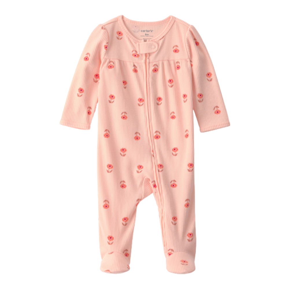 Carter's | Pijama Floral con Cremallera Bidireccional