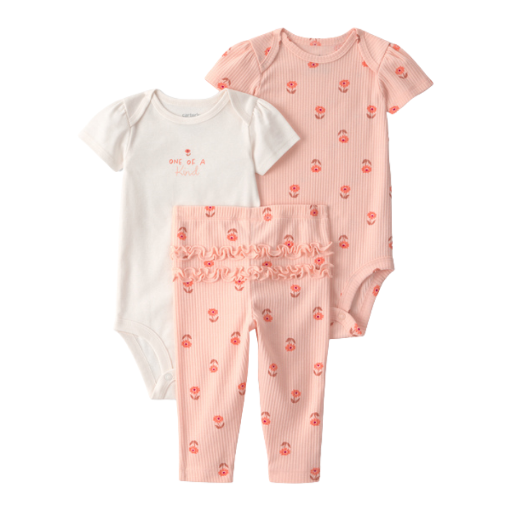 Carter's | Conjunto de 3 Piezas con Body y Pantalones