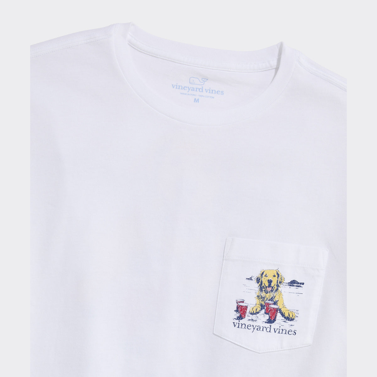 Vineyard Vines | Camiseta para hombre Pup Cup Short-Sl