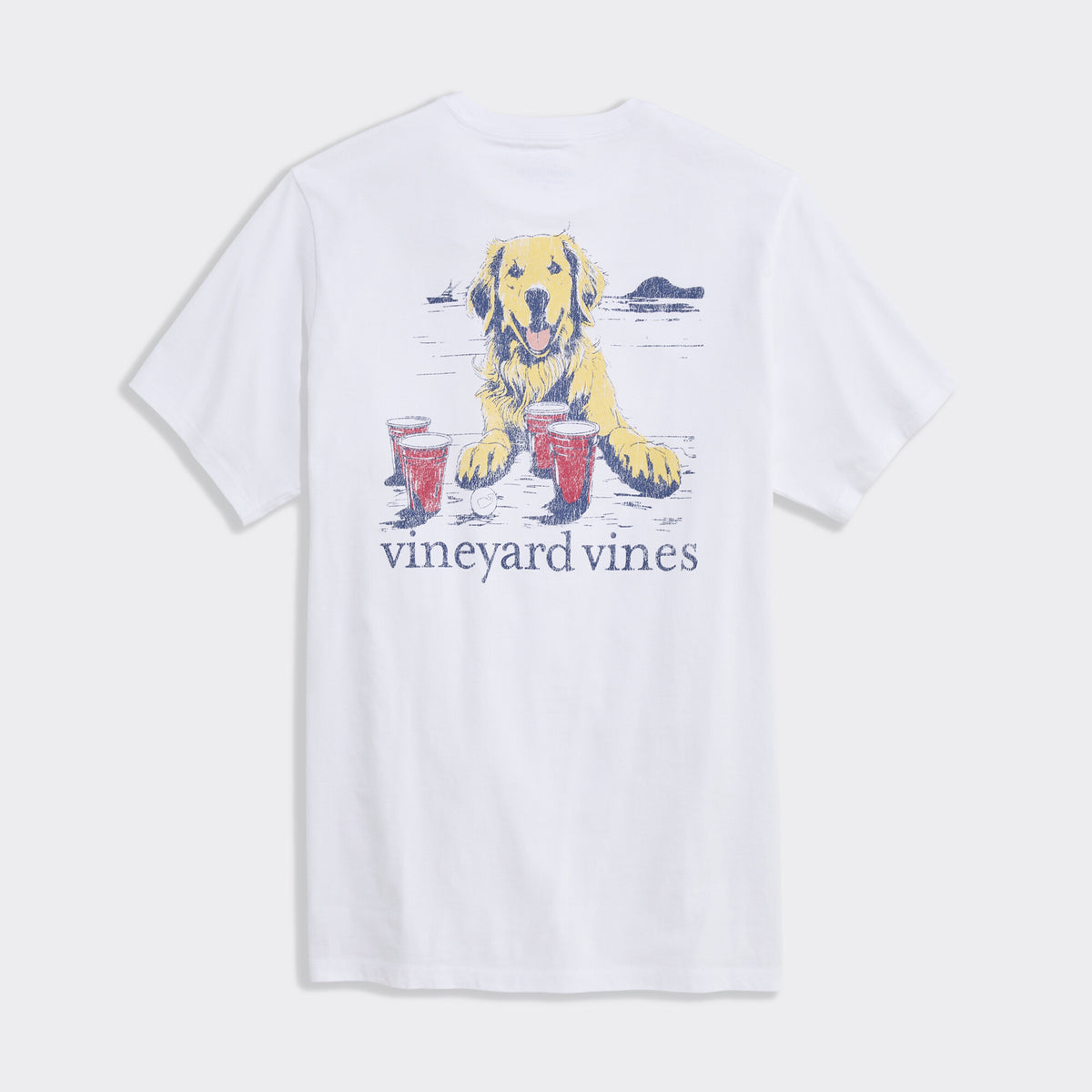 Vineyard Vines | Camiseta para hombre Pup Cup Short-Sl