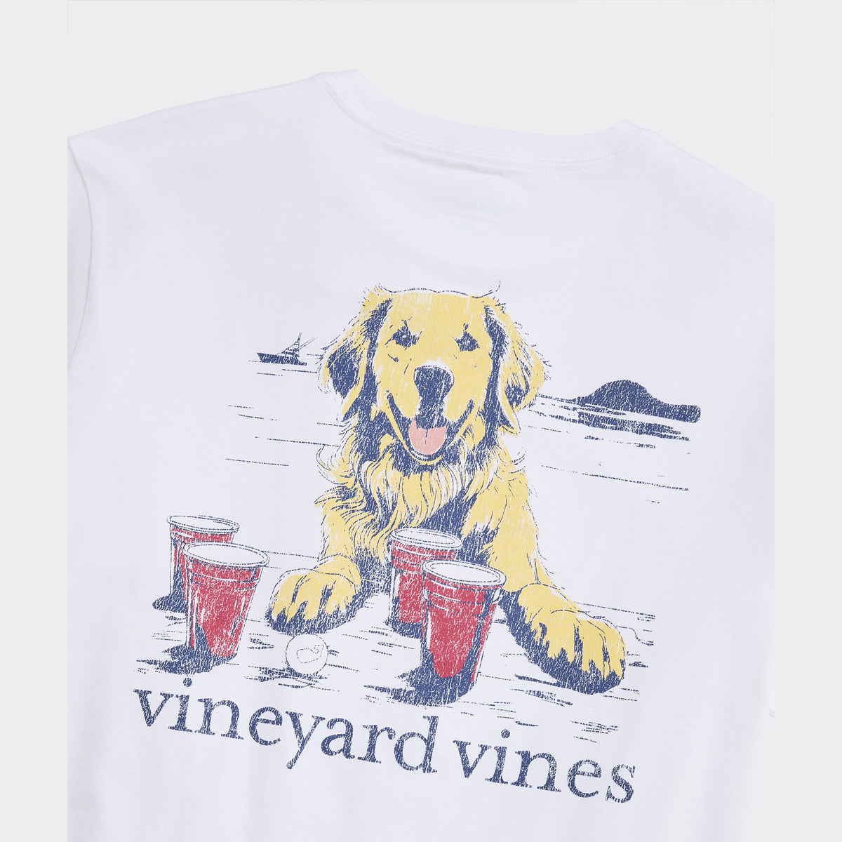 Vineyard Vines | Camiseta para hombre Pup Cup Short-Sl