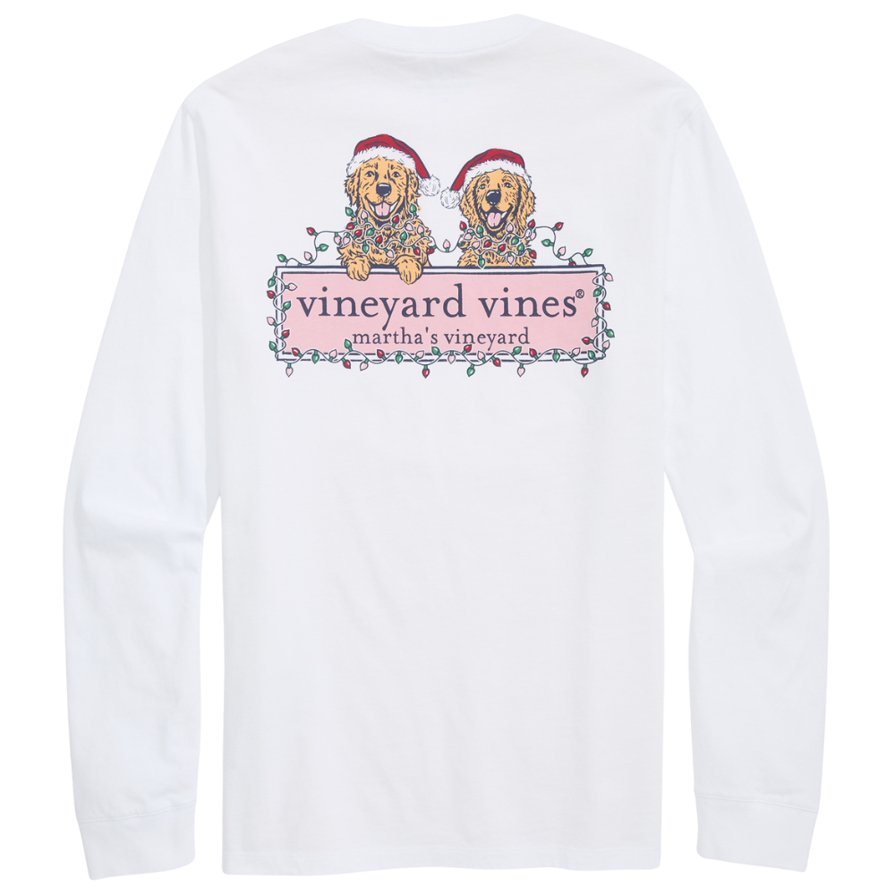 Vineyard Vines |  Logo Caja De Manga Larga Y Camiseta De Bolsillo