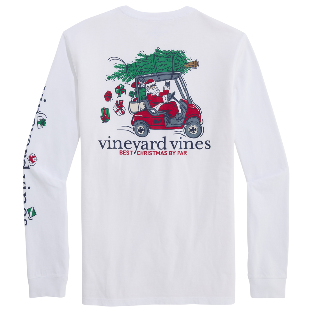 Vineyard Vines  |  La Mejor Camiseta De Bolsillo De Manga Larga De Navidad De Par