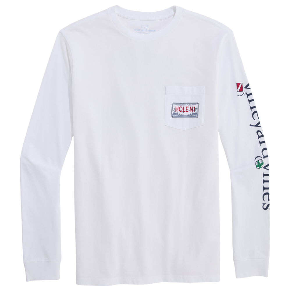 Vineyard Vines  |  La Mejor Camiseta De Bolsillo De Manga Larga De Navidad De Par