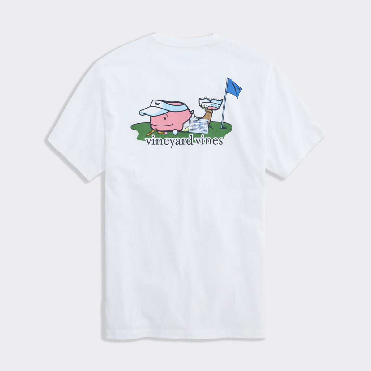 Vineyard Vines | Camiseta para hombre Golf Whale de manga corta