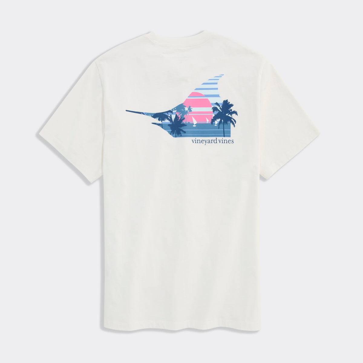 Vineyard Vines | Camiseta de manga corta con bolsillo Marlin Sunset para hombre