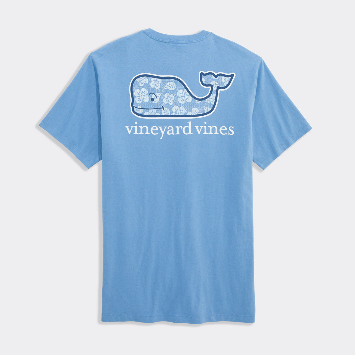 Vineyard Vines | Camiseta de manga corta con bolsillo Tiki Woodblock Whale para hombre