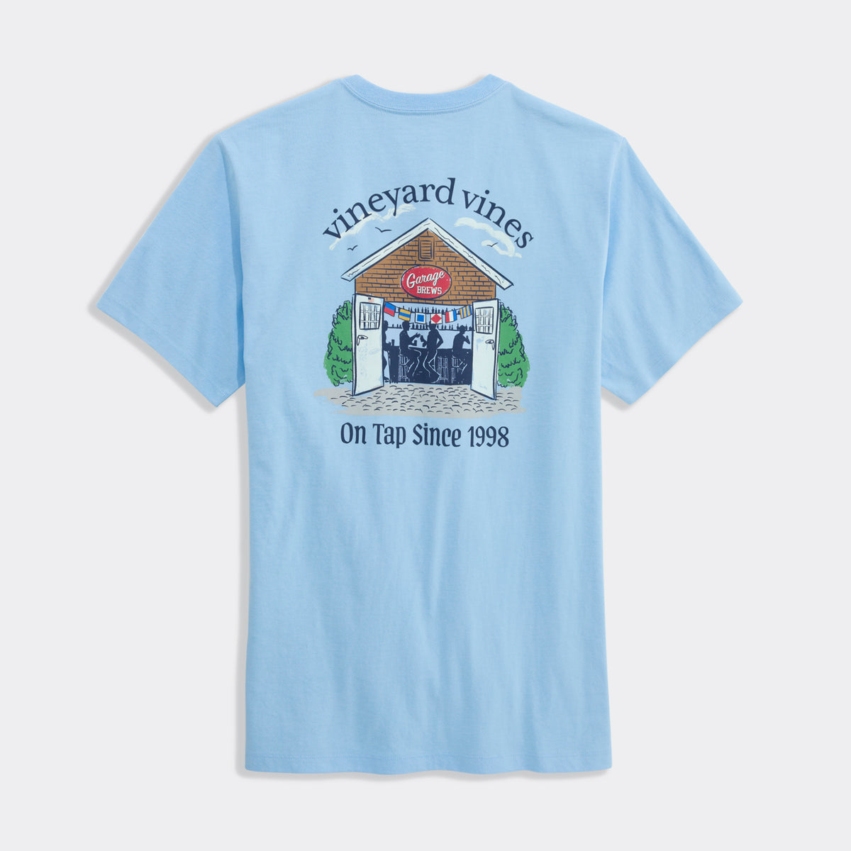 Vineyard Vines | Camiseta de manga corta con bolsillo Garage Brews para hombre
