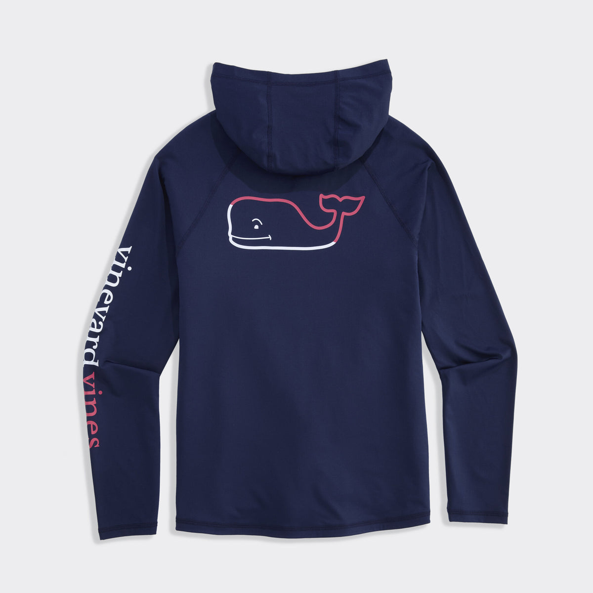 Vineyard Vines | Camiseta para hombre Burgee Whale de manga larga