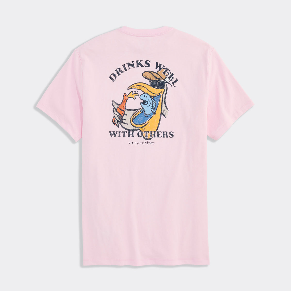 Vineyard Vines | Camiseta de manga corta con bolsillo Drinks Well para hombre