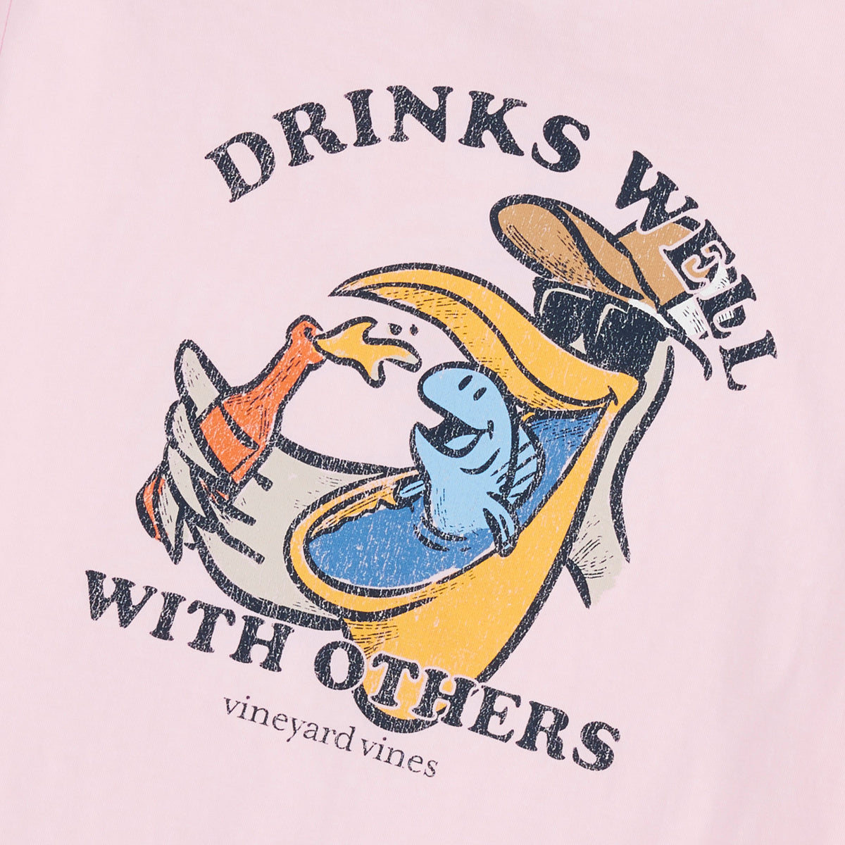 Vineyard Vines | Camiseta de manga corta con bolsillo Drinks Well para hombre