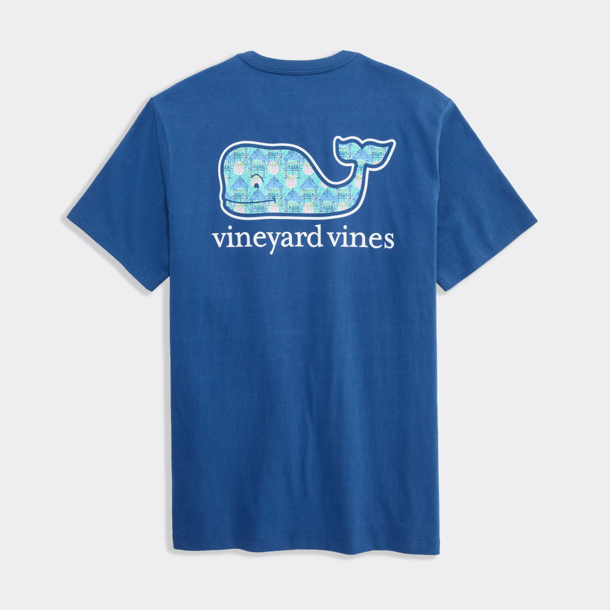 Vineyard Vines | Camiseta de manga corta con bolsillo Beach Bar Vibes Whale para hombre