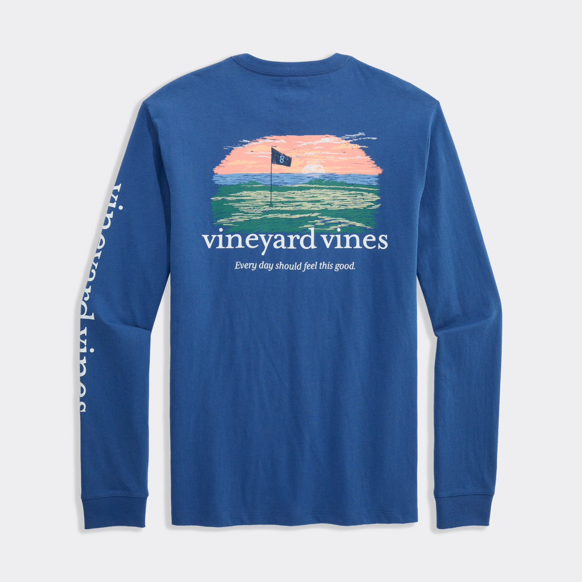Vineyard Vines | Camiseta de manga larga con bolsillo Oceanfront Golf para hombre