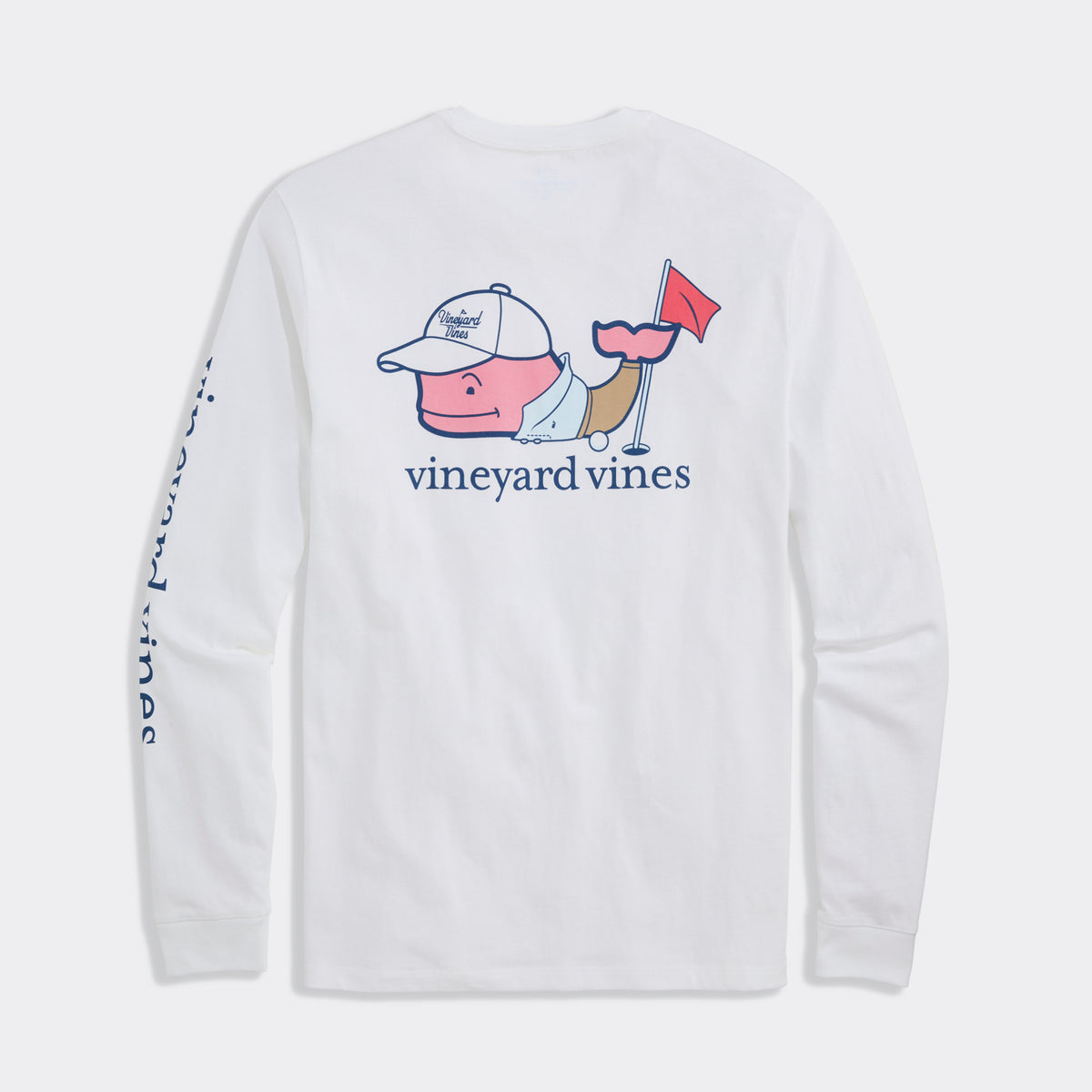 Vineyard Vines | Camiseta de manga larga con bolsillo Golf Whale para hombre