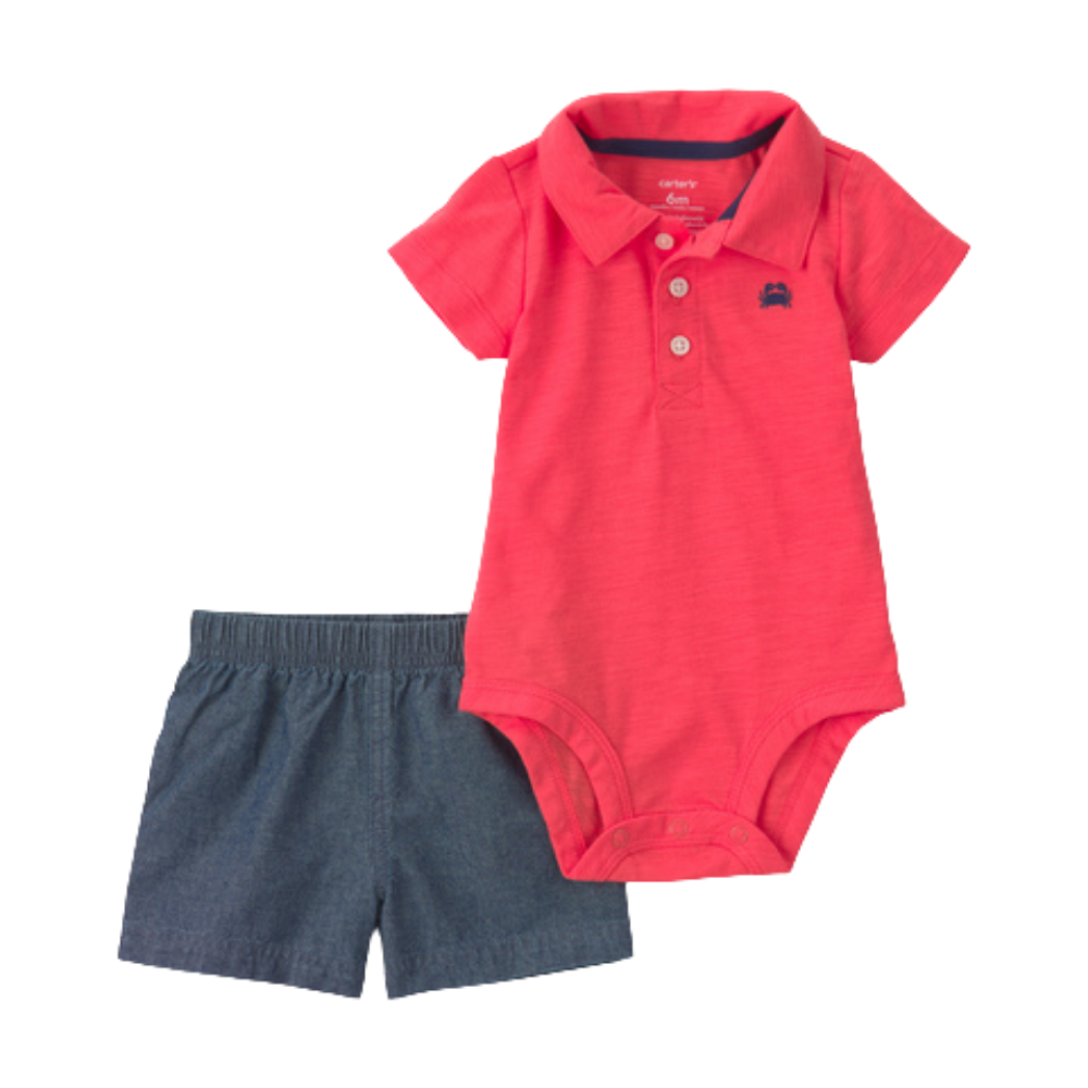 Carter's | Conjunto De 2 Piezas De Playera Tipo Polo Y Short