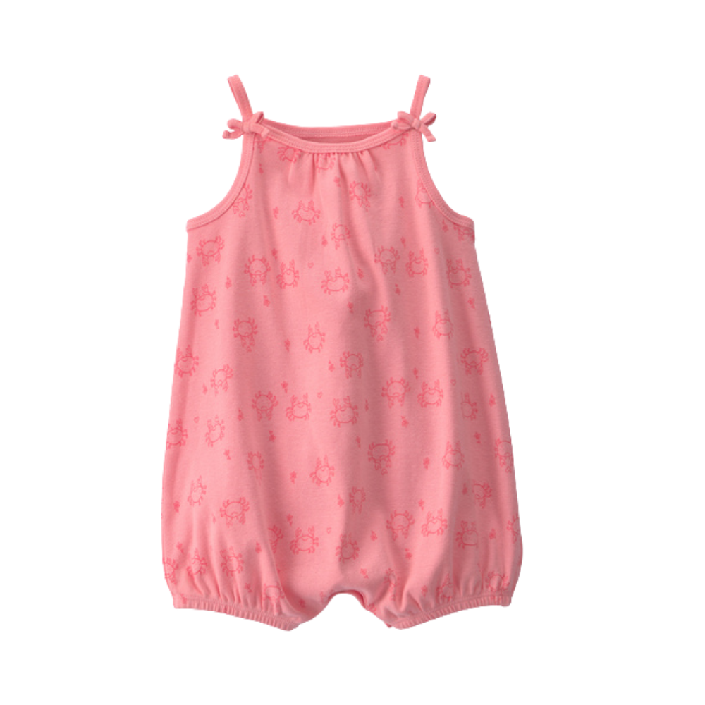 Carter's | Baby Girl Crab Plate sin mangas - Rosa