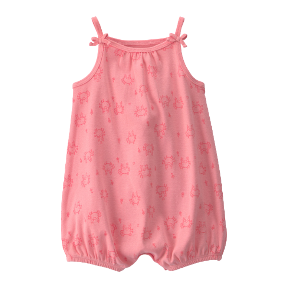 Carter's | Baby Girl Crab Plate sin mangas - Rosa