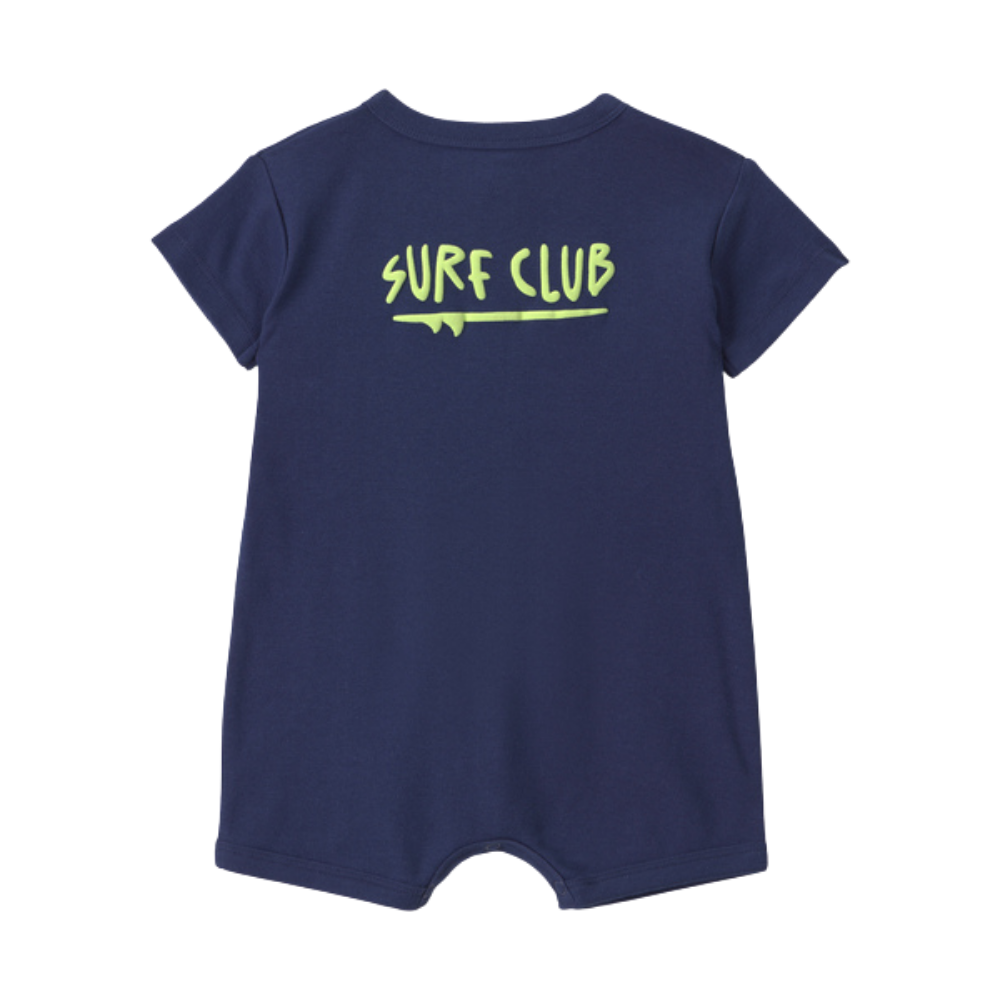 Carter's | Baby Boy 'Surf Club' Short-Sleeve Romper - Navy Blue