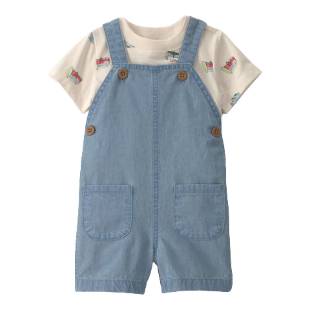 Carter's | Set Baby Shortall Beachy Van Shortall de 2 piezas - Azul