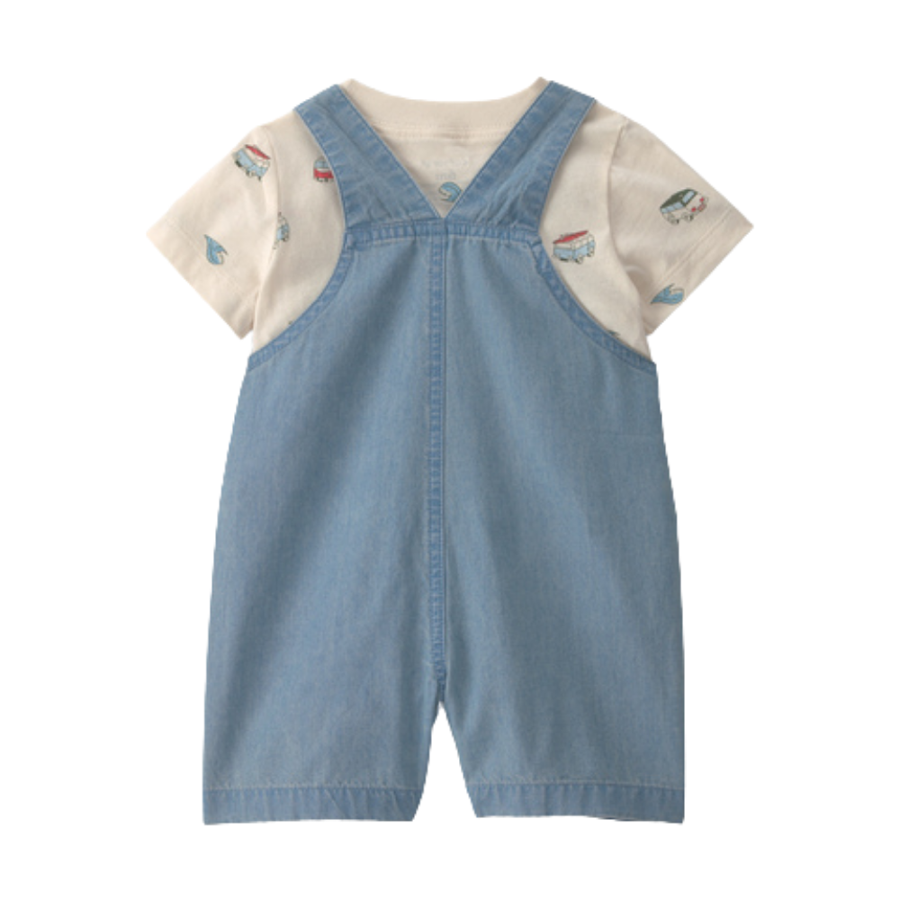 Carter's | Set Baby Shortall Beachy Van Shortall de 2 piezas - Azul