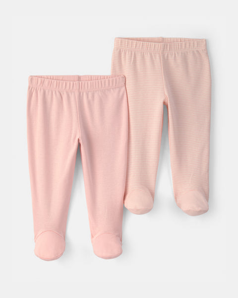 Carter's | Paquete de 2 Pantalones con Pies para Bebé