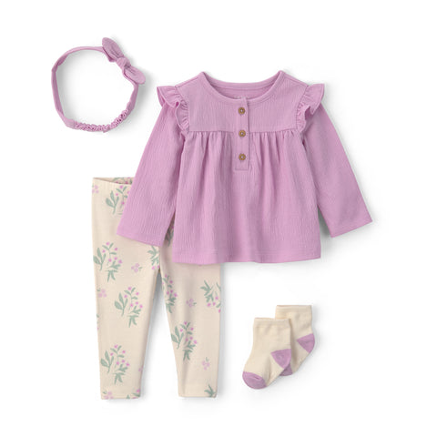 Carter's | Conjunto de 4 Piezas con Cintillo para Bebé