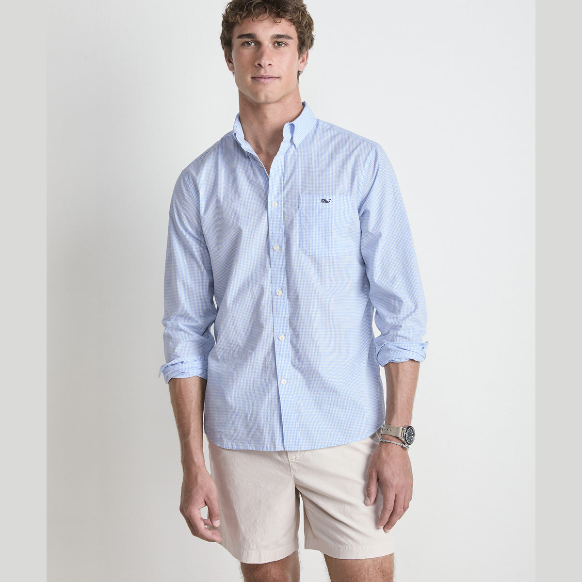Vineyard Vines | Camisa Anegada de cuadros vichy Perfect Wash Poplin